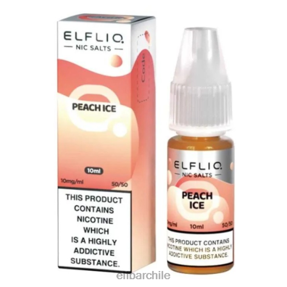 elfbar elfliq sales nic - hielo de melocotón - 10ml-10 mg/ml original DS2DF185